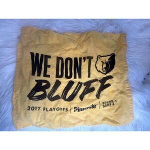 Memphis Tigers "We Don't Bluff" 2017 Playoffs Pinnacle Yellow Towel